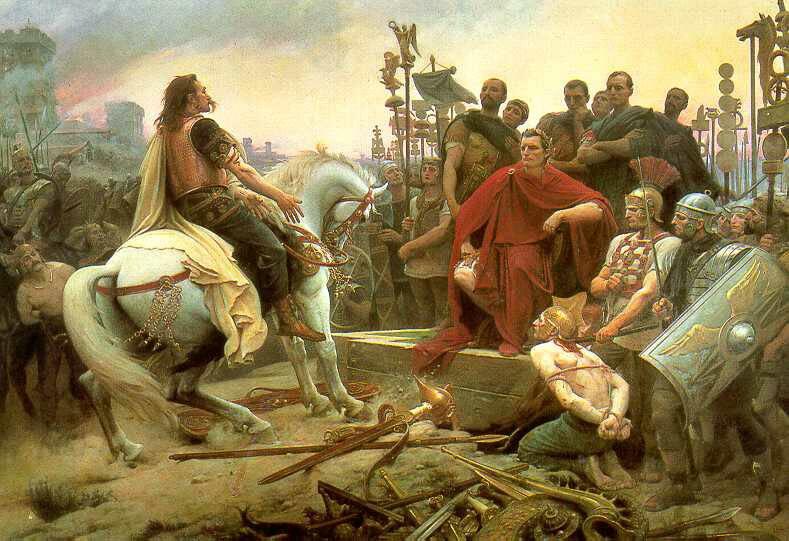 Alezija, Gali protiv Rimljana
